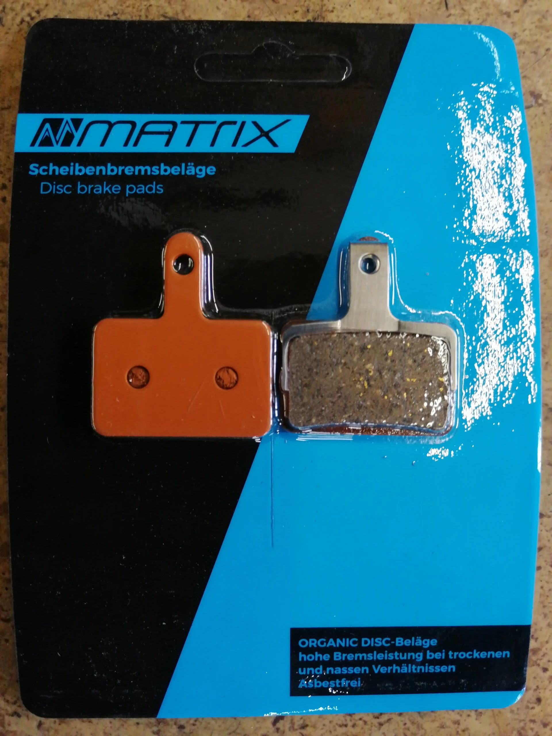 Matrix Scheibenbremsbeläge Shimano/Tektro Organisch 1 Matrix Scheibenbremsbeläge Shimano/Tektro Organisch