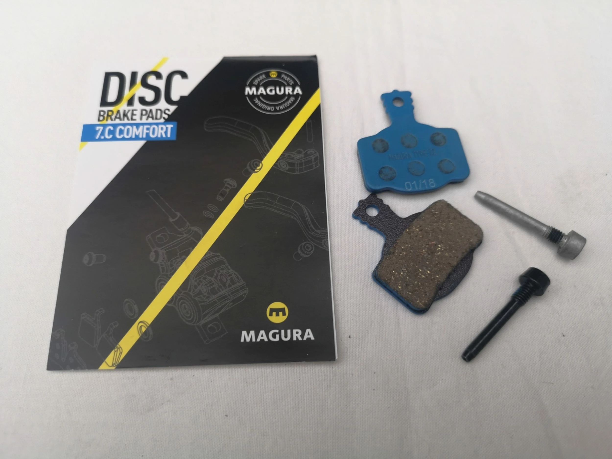 Magura Bremsbelag 7.C Comfort Blau Mit Belag-Halteschraube 1 Paar 1 Magura Bremsbelag 7.C Comfort Blau Mit Belag-Halteschraube 1 Paar