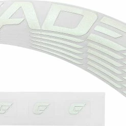 CADEX 65 Disc Felgendecals Weiß, 4 Stck. Felgendekor