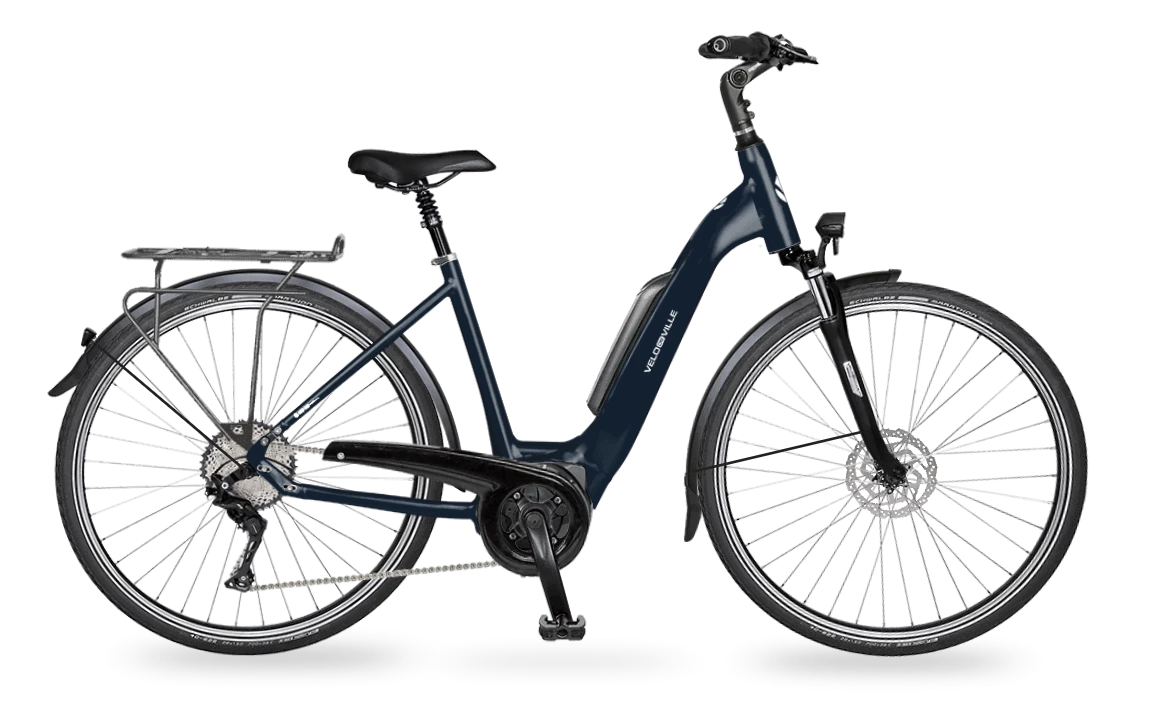 Vélo De Ville Velo De Ville AEB400 28" Wave Intra+ Night Blue 500 WH 55cm 1 Vélo De Ville Velo De Ville AEB400 28" Wave Intra+ Night Blue 500 WH 55cm