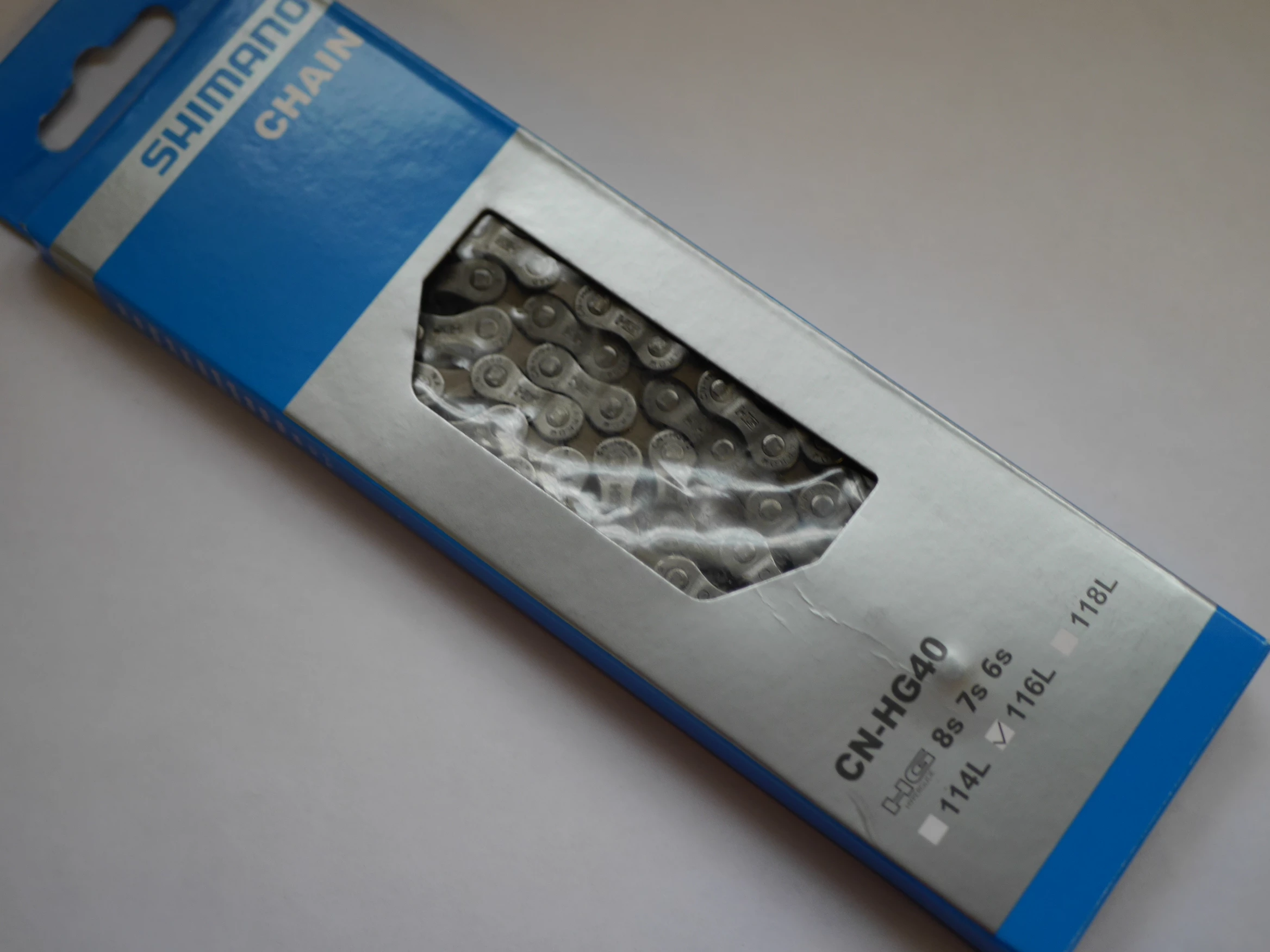 Shimano Fahrrad Kette HG40 6/7/8-fach 116 Glieder ECNHG40116Q Kettenschl. 1 Shimano Fahrrad Kette HG40 6/7/8-fach 116 Glieder ECNHG40116Q Kettenschl.