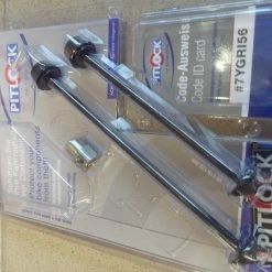 Pitlock Schnellspannachsen Set 03 Edelstahl Schwarz