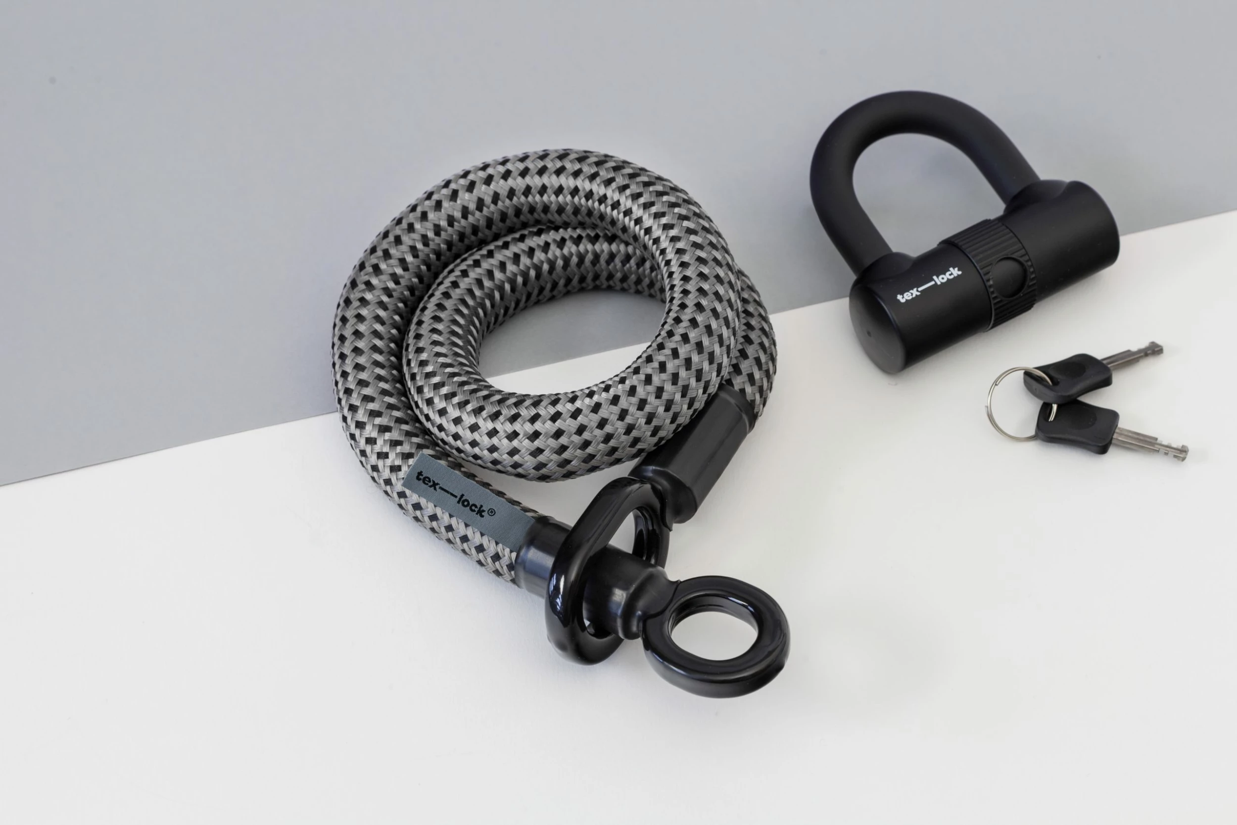 Tex-Lock Eyelet S 80 Cm, Grau Schwarz 1 Tex-Lock Eyelet S 80 Cm, Grau Schwarz