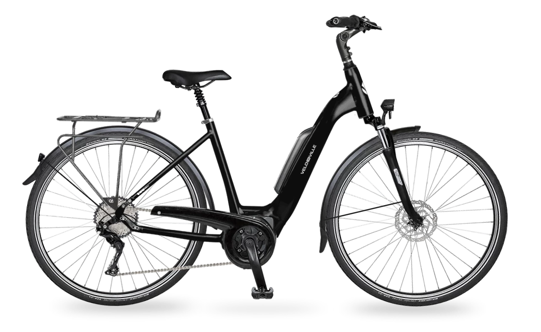 Vélo De Ville Velo De Ville AEB800 28" Wave 9 Gang Deep Black 500 WH 55 Cm 1 Vélo De Ville Velo De Ville AEB800 28" Wave 9 Gang Deep Black 500 WH 55 Cm